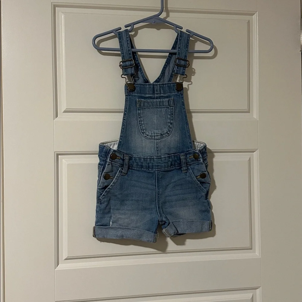 Old Navy Light Blue Denim Shorts Overalls